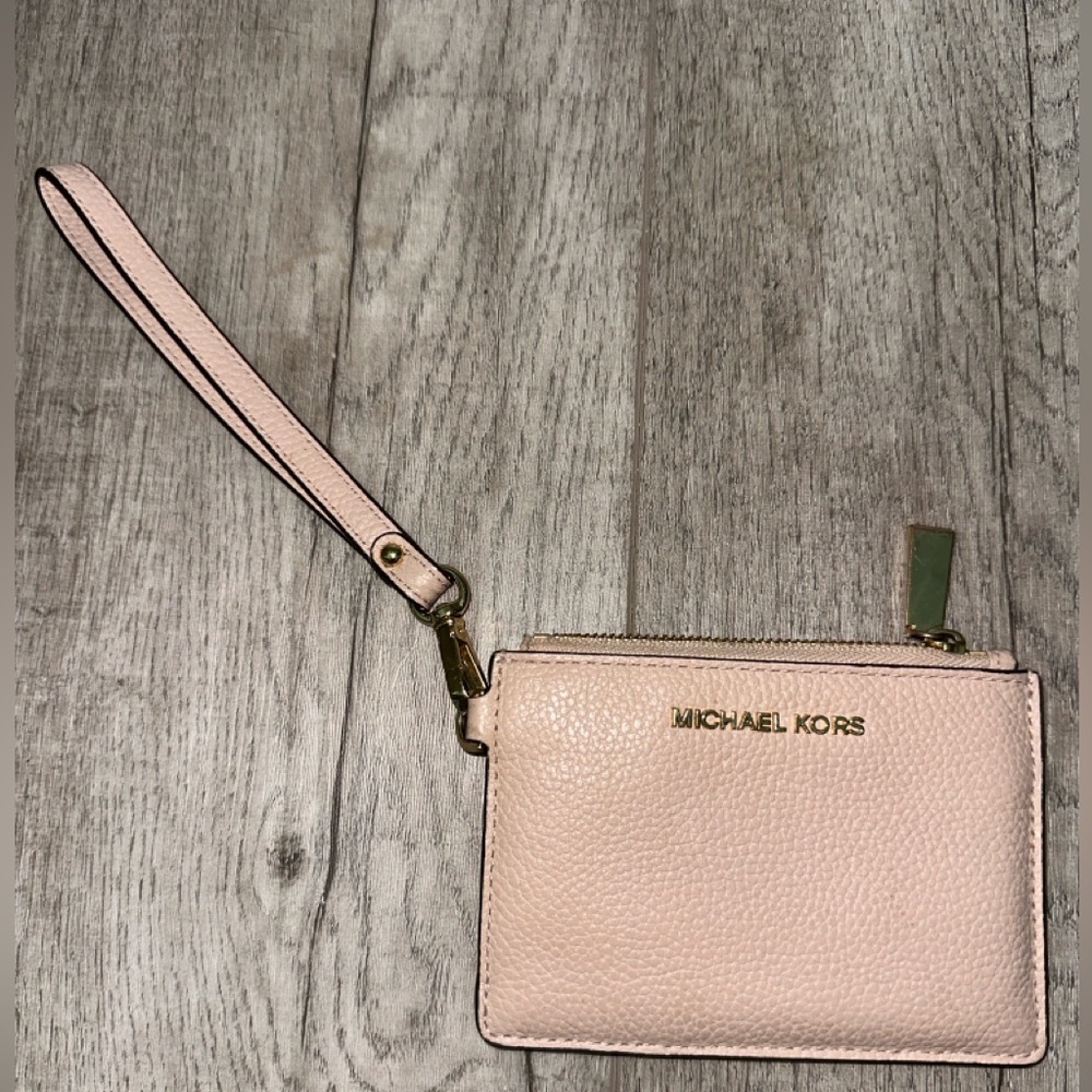 Michael Kors blush pink coin purse/wallet